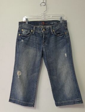 7 For All Mankind Distressed Crop Dojo